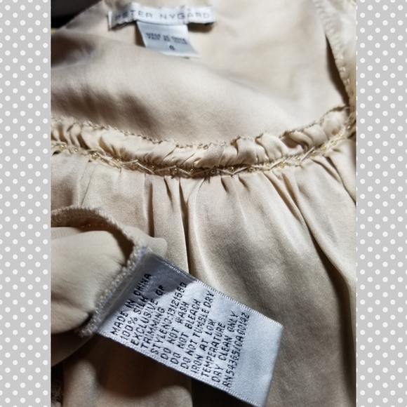 Peter Nygard Silk Sleeveless Blouse, Size 6 - Picture 4 of 10